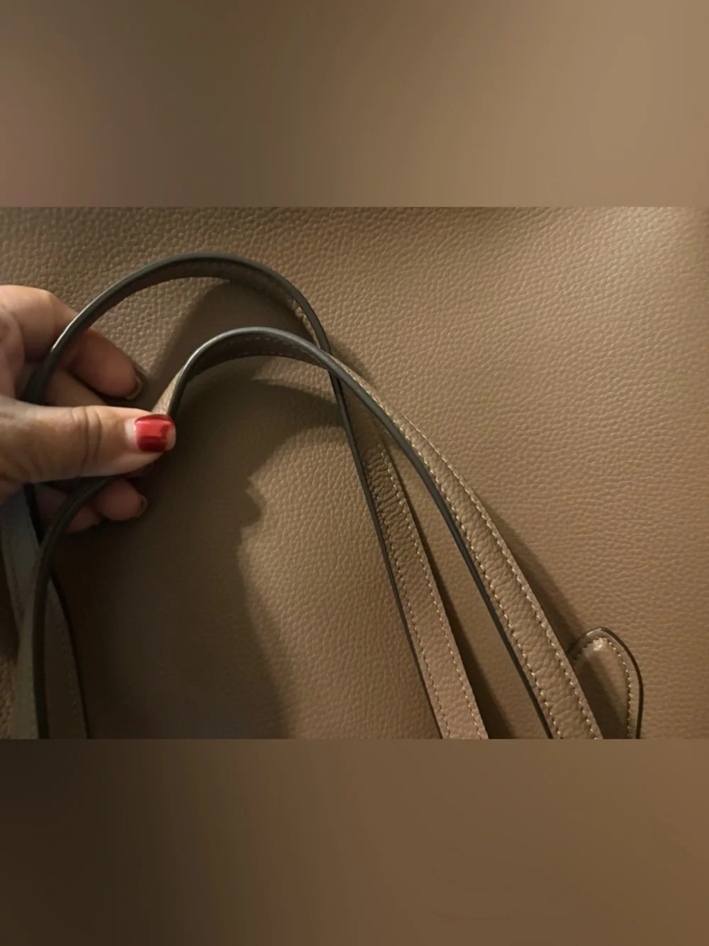 Coach Leather Tote with Gold Turn-Lock - Picture 9 of 9
